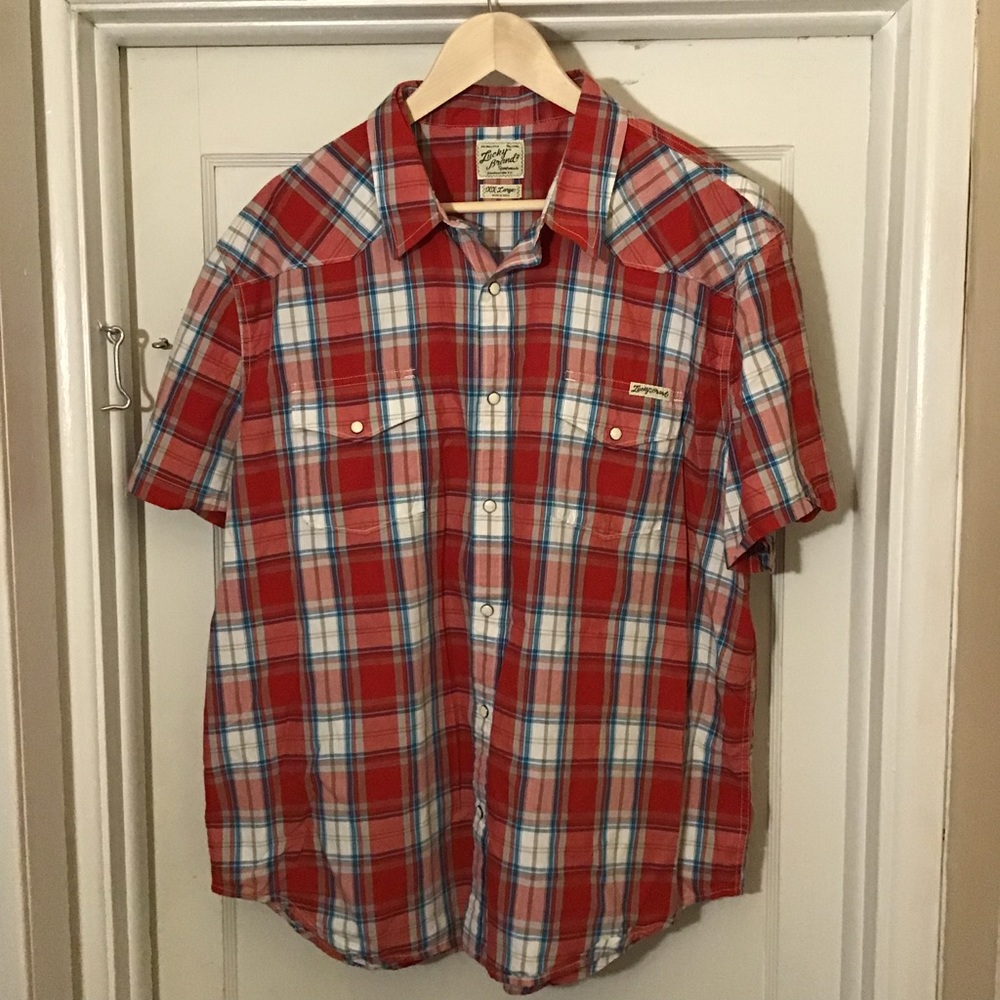 Lucky brand men’s pearl snap XXL slim fit